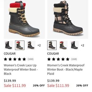 Cougar Winter Boots Size 8 women’s